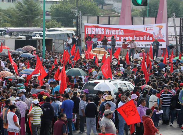 Más de cinco mil antorchistas se pronuncian contra campaña negativa  y exigen respeto a su organización