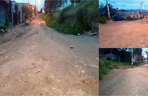 Inician repavimentación de la calle Torcasitas 