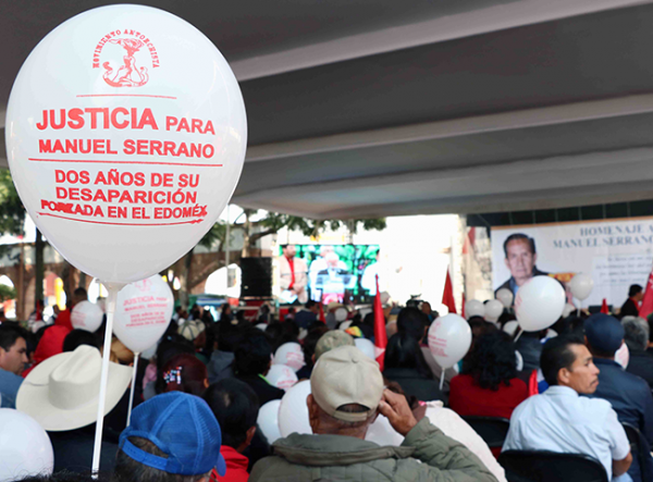 Justicia para Manuel Serrano Vallejo; rinden homenaje en Tultitlán