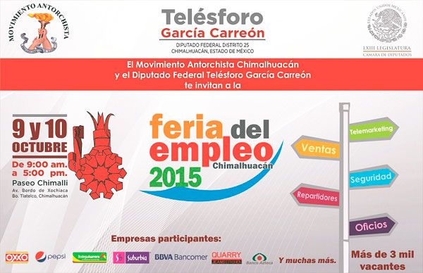 Segunda feria del empleo en Chimalhuacán