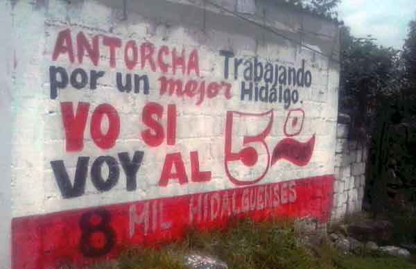 Preparados antorchistas de la región Huichapan para festejo por quinto aniversario