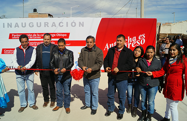 Inaugura Antorcha obras en la colonia Ampliación Luz del Carmen