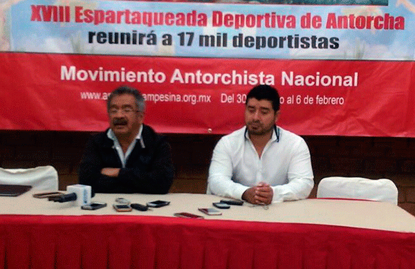 Convoca Antorcha a su Espartaqueada Deportiva Nacional