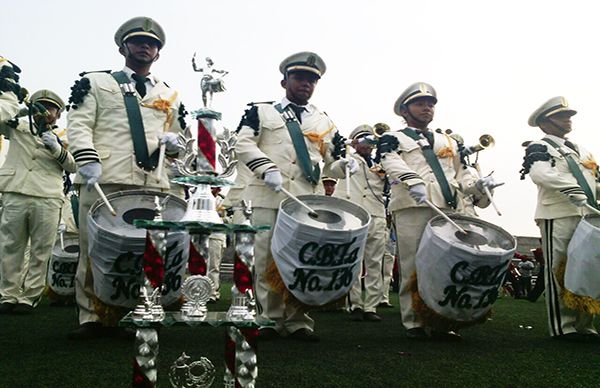 Cbta 136 de Tantoyuca destaca en VII Encuentro Nacional de Bandas de Guerra