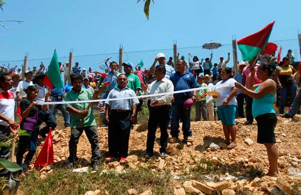 Antorcha inicia obra en Santa Lucía Monteverde