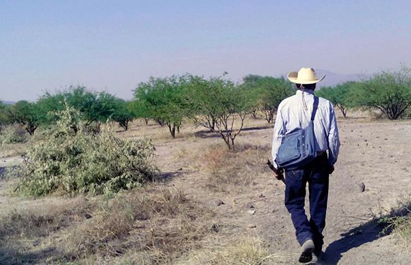  Campesinos del ejido de Parangarico exigen que se les permita trabajar sus parcelas