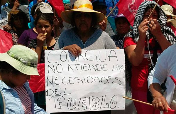 Antorchistas demandan construcción de pozos de agua