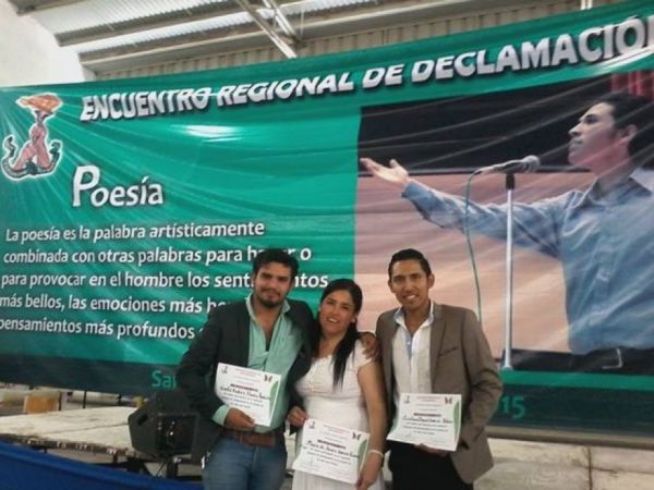 Declamadores potosinos listos para competir en el IX Concurso Nacional de Declamación.