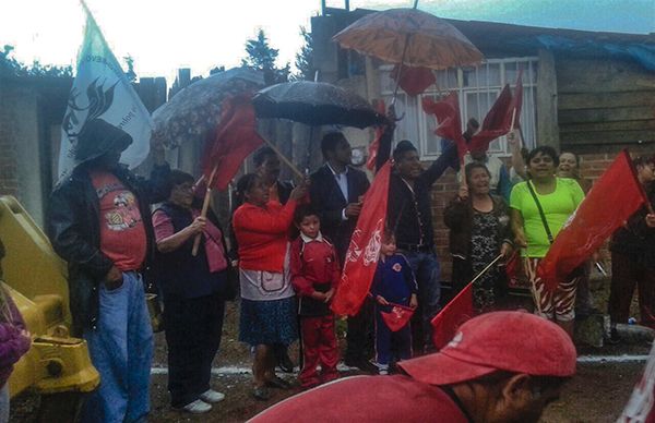 Arranca pavimentación de calles en la colonia Cedros, de Irimbo