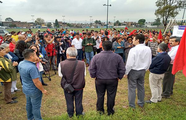 Continúa el equipamiento de la Unidad Deportiva Wenceslao Victoria Soto de Morelia