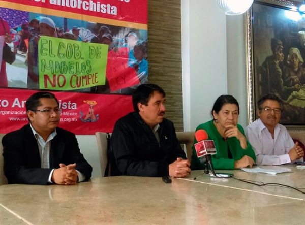 Anuncia Antorcha campaña nacional de denuncia contra gobernador de Morelos