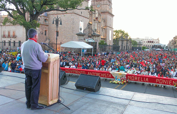 El pueblo necesita acelerar el crecimiento de su organización: Omar Carreón