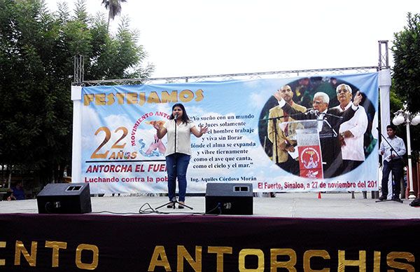  Fortenses festejan 22 aniversario de Antorcha en el municipio