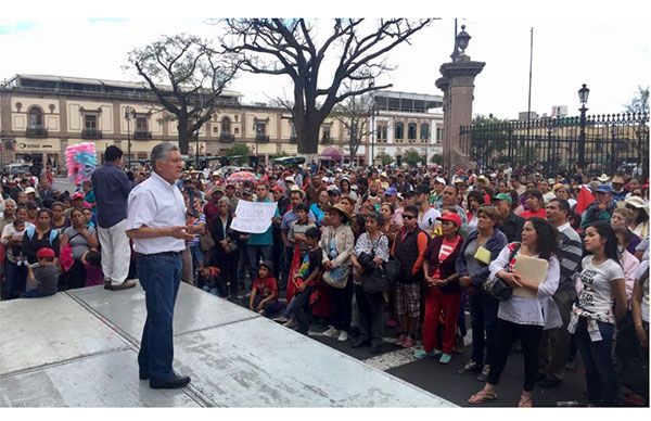 Ni en el Congreso ni en Gobierno de Michoacán hay política de puertas abiertas: Antorcha