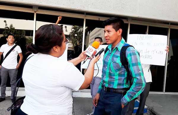  Estudiantes piden atención a pliego petitorio