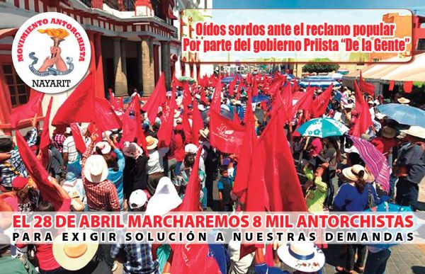  Anuncia Antorcha movilizaciones en Morelos y Nayarit