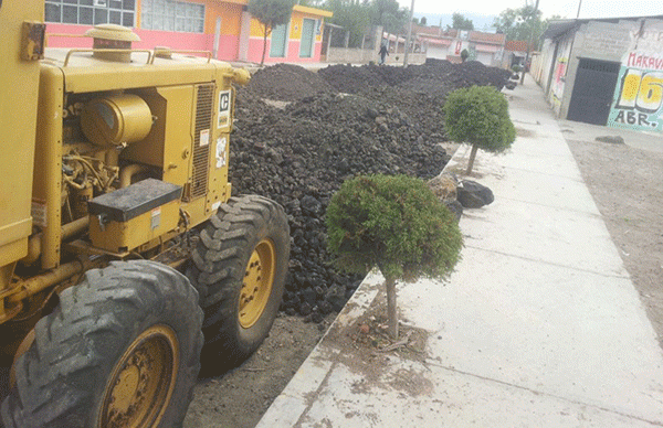 5 mil maravatienses son beneficiados por pavimentación