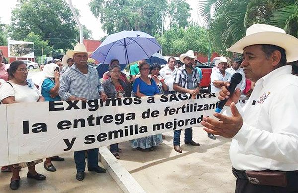   Con marcha a la Sagarpa, exigen pago de apoyos al campo