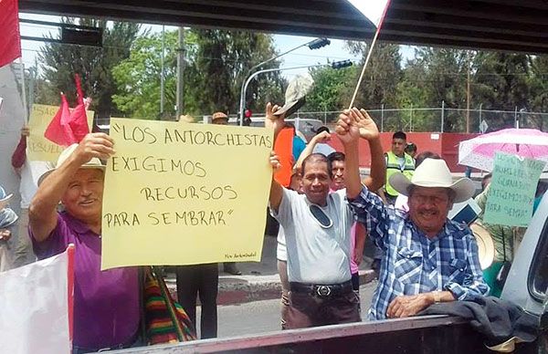 Mítin frente a la delegación de Sagarpa en Guanajuato 