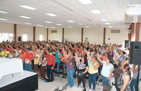 Con disciplina y organización se escucha la voz del pueblo