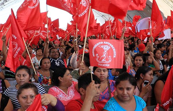 30 mil almas festejan 17 Aniversario de Antorcha en Yucatán