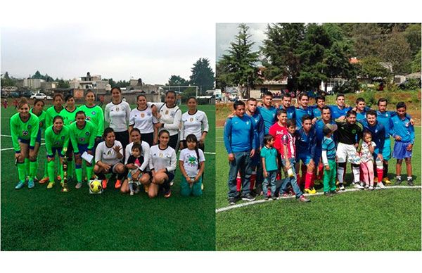 Deportistas de Ario listos para eliminatoria de fútbol, en Morelia