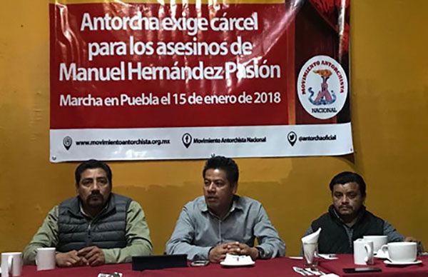  En Jalisco, antorchistas exigen cárcel para los asesinos de Manuel Hernández Pasión