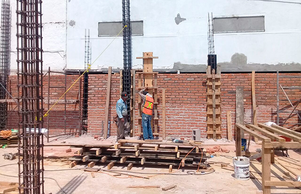 Avanza construcción de la Casa de Estudiantes Salvador Alvarado