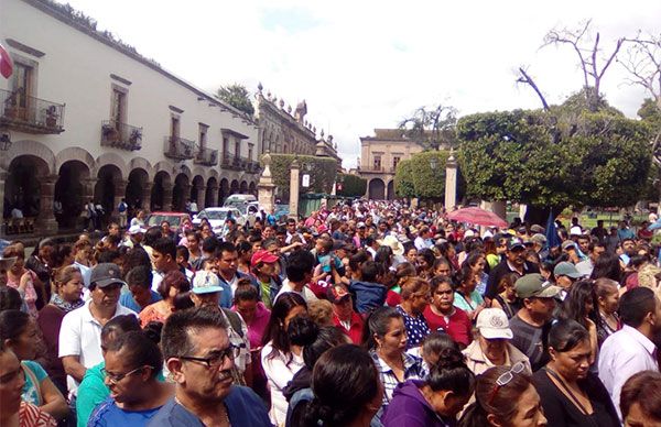 Morón Orozco se compromete a revisar peticiones enarboladas por el Movimiento Antorchista