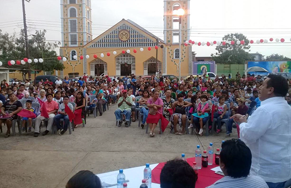 Antorchistas de Centro celebran un año más de lucha organizada