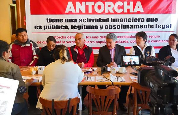 Nuestra actividad financiera es abiertamente legal, construida desde cero por miles de antorchistas: Omar Carreón