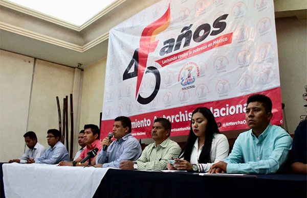 En Oaxaca también anuncian festejos del 45 Aniversario del Movimiento Antorchista