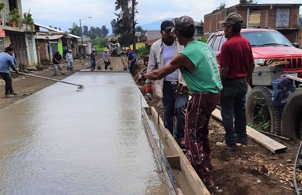 La organización del pueblo logra pavimentación de 5 millones de pesos