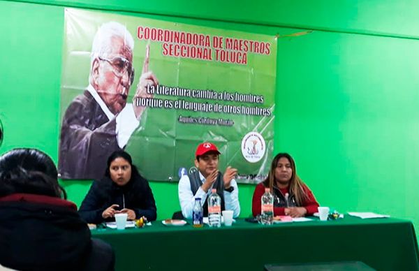 Preside dirigente de Seccional Toluca asamblea magisterial