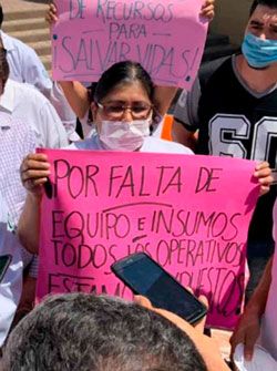 Apoyo total a médicos y enfermeras del país