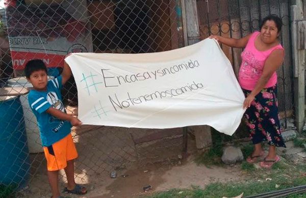 Mantendrán familias de Nuevo Laredo protesta por alimentos