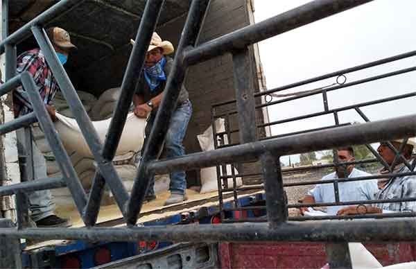 Ganaderos de Mapimí reciben suplemento alimenticio para ganado