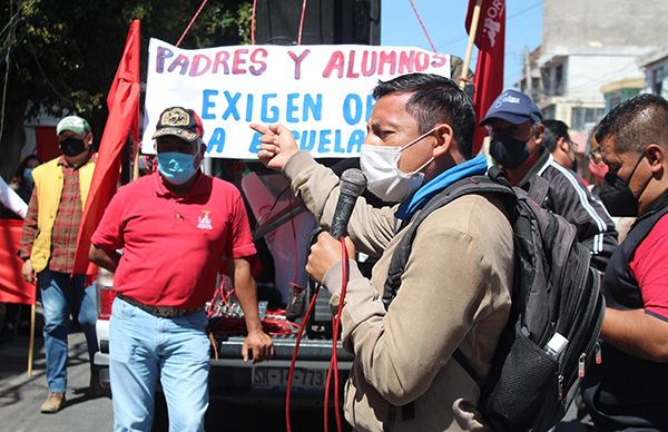 Maestros exigen infraestructura para escuelas humildes