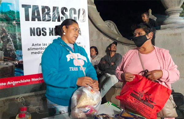 Jaliscienses envían apoyo a damnificados de Tabasco 