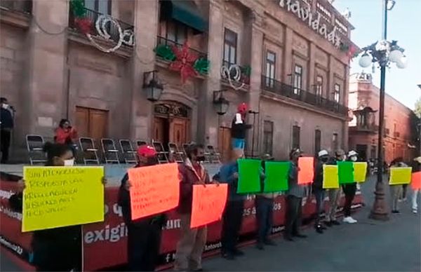 Ignora gobierno de SLP plantón antorchista, el pueblo resiste