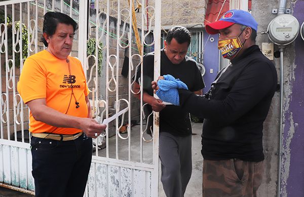 Antorcha Chicoloapan realiza jornada de sanitización