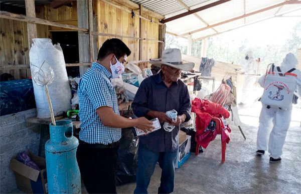 Continúa sanitización en Tlaxiaco