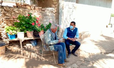 Fermín de la Cruz recorre las comunidades de San Martín y San Francisco, en Villa de Ramos