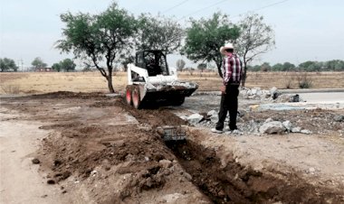 Continúan los trabajos de obra en colonia antorchista 