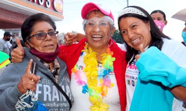 Respaldan a Soraya en el sur de la ciudad