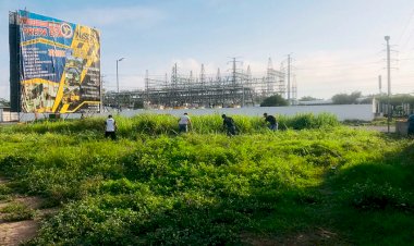 Habitantes de La Franja, en Tapachula, sanean acceso comunitario