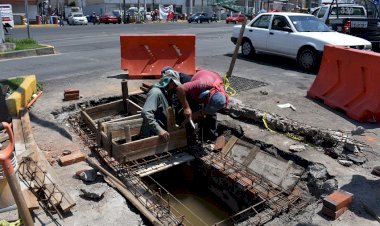 ODAPAS Chimalhuacán rehabilita bocas de tormenta