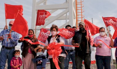 Ayuntamiento de Tepexi construyó tanque de agua potable en Moralillo