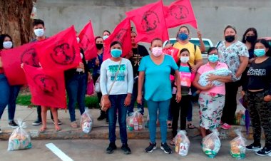 Logran antorchistas apoyos alimentarios en Nogales