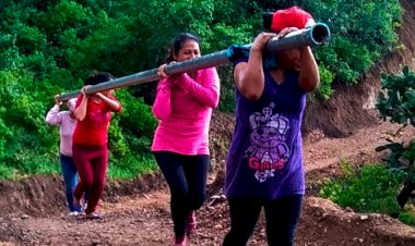 Impulsan colonos antorchistas de Tlapa el trabajo colectivo